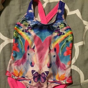 Xs 4/5 unicorn bathing suite
